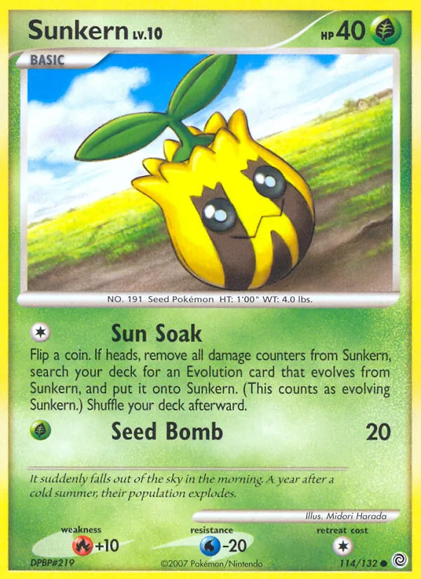 Sunkern card