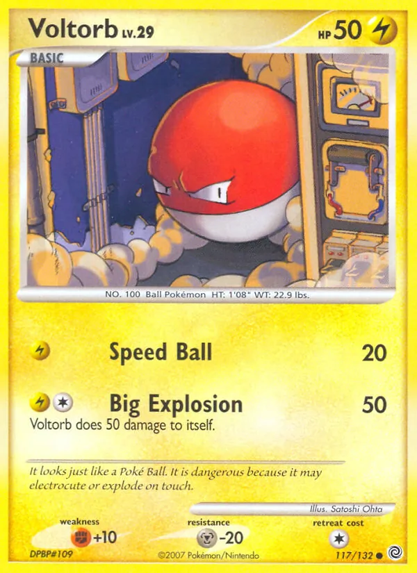 Voltorb Pokémon card