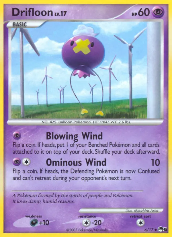 Drifloon Pokémon card