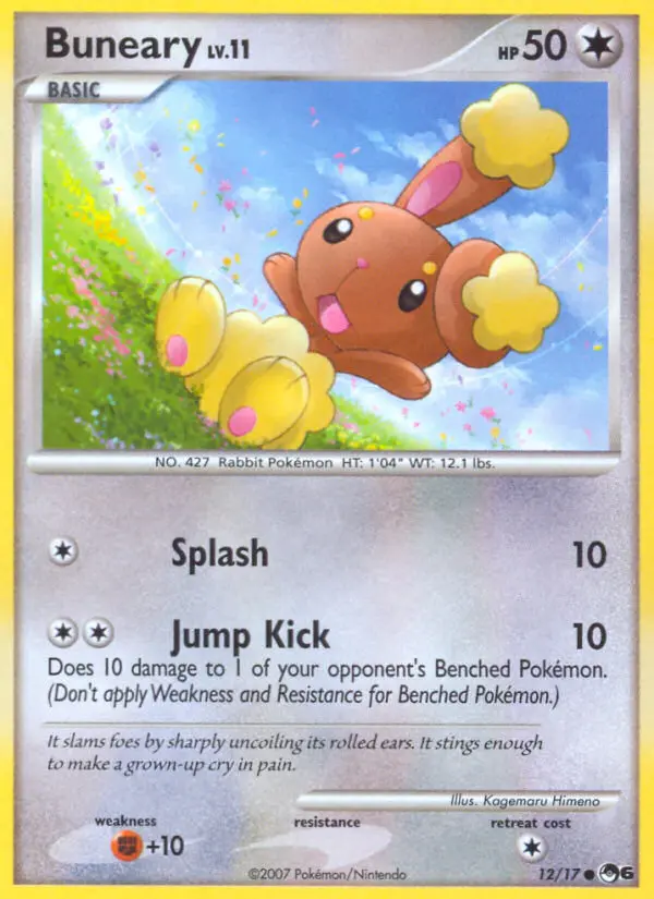 Buneary Pokémon card