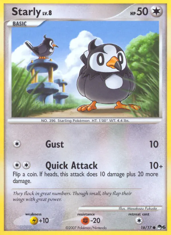Starly Pokémon card
