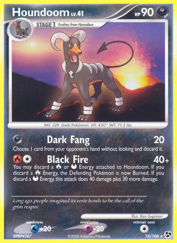 Houndoom Pokémon card