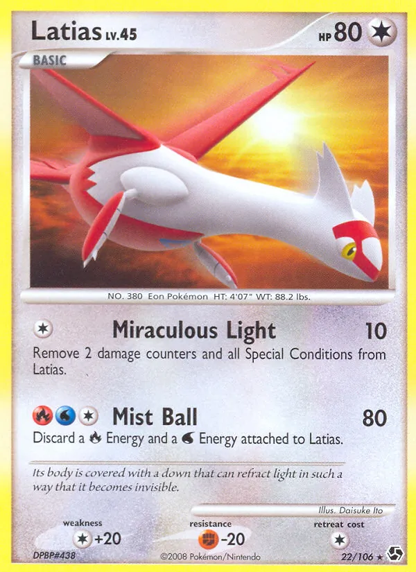Latias Pokémon card