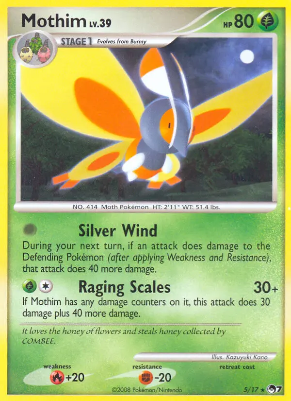 Mothim Pokémon card