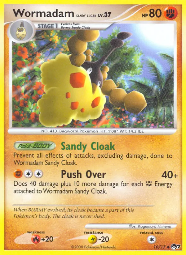 Wormadam Sandy Cloak Pokémon card