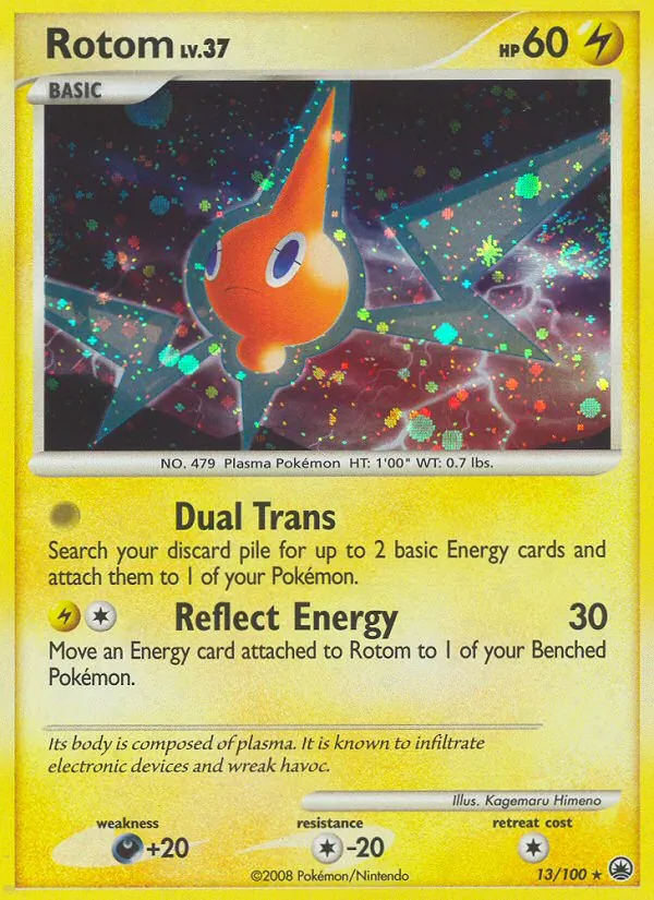 Rotom Pokémon card