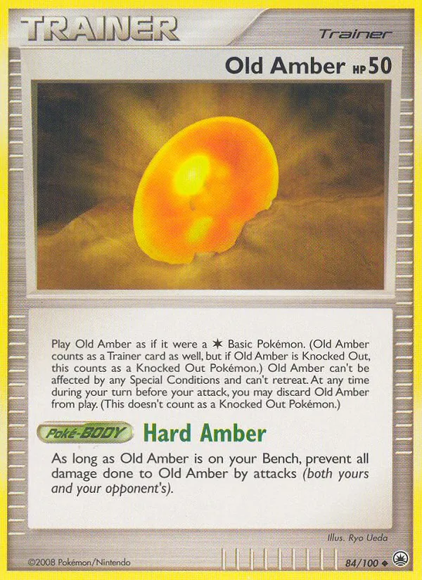 Old Amber card
