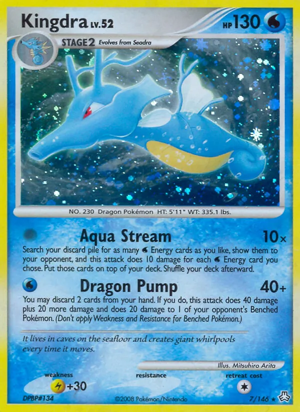 Kingdra Pokémon card