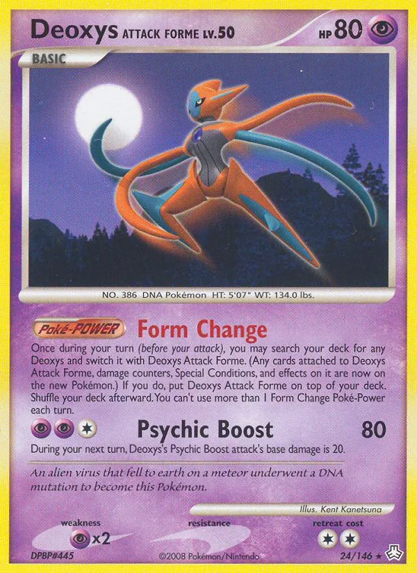 Deoxys Attack Forme Pokémon card