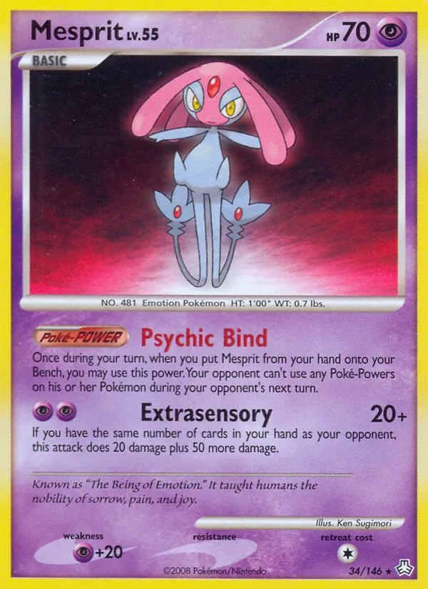 Mesprit Pokémon card