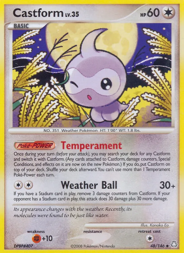Castform Pokémon card