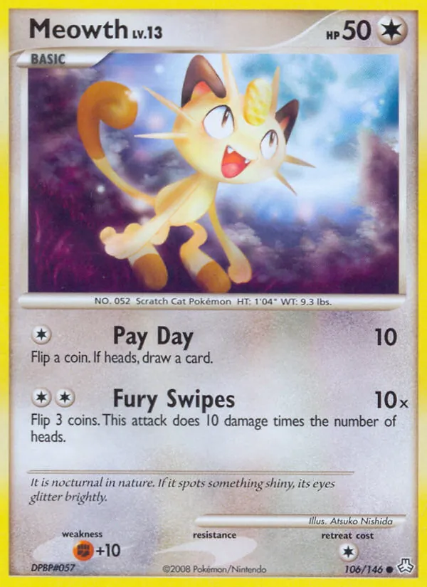 Meowth Pokémon card
