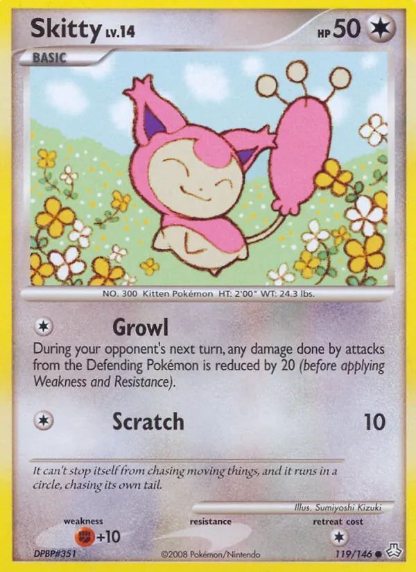 Skitty Pokémon card