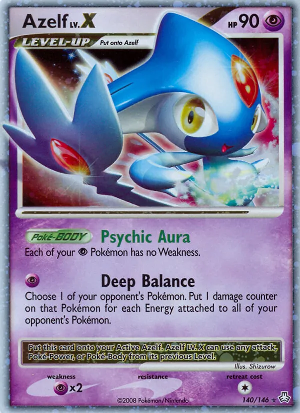 Azelf Pokémon card