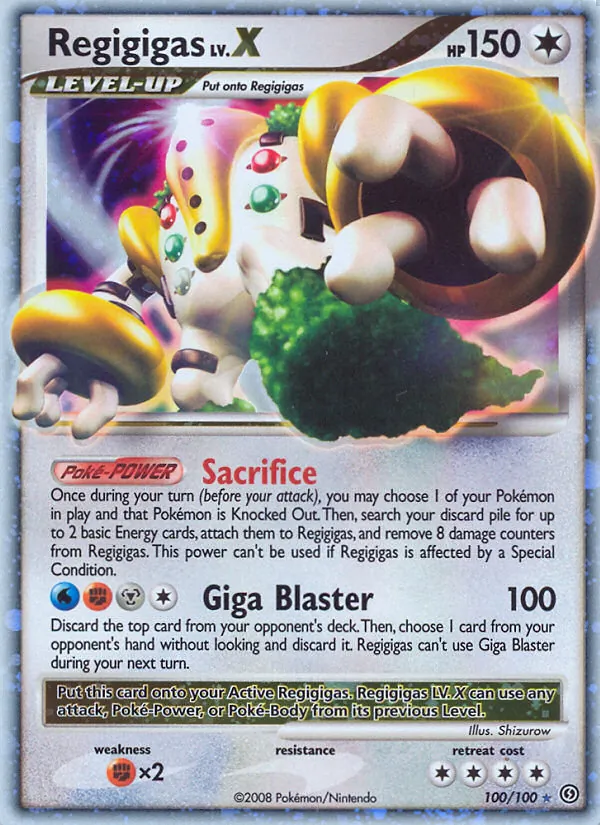 Regigigas Pokémon card