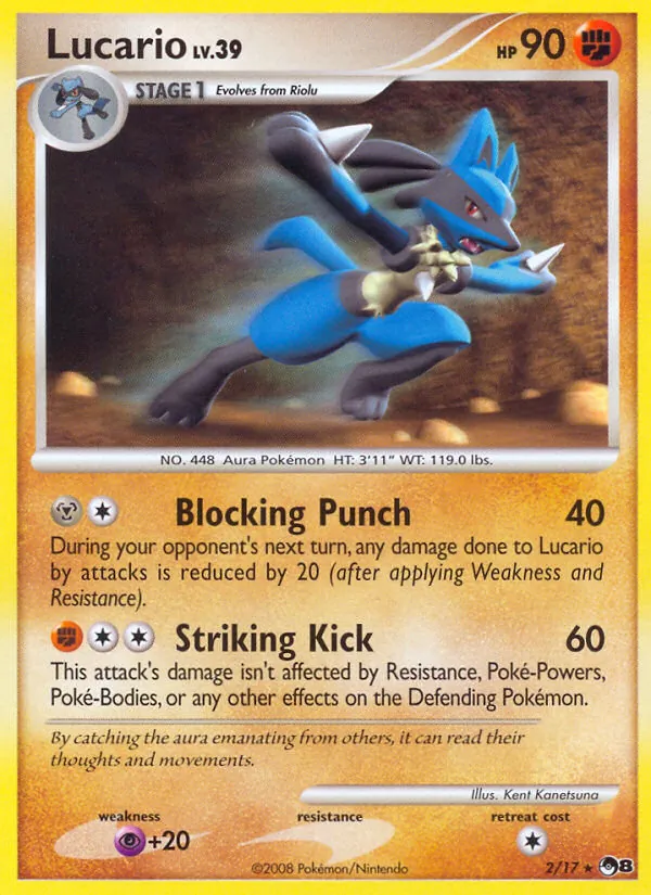 Lucario Pokémon card