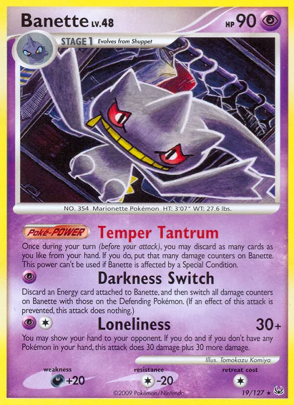 Banette Pokémon card