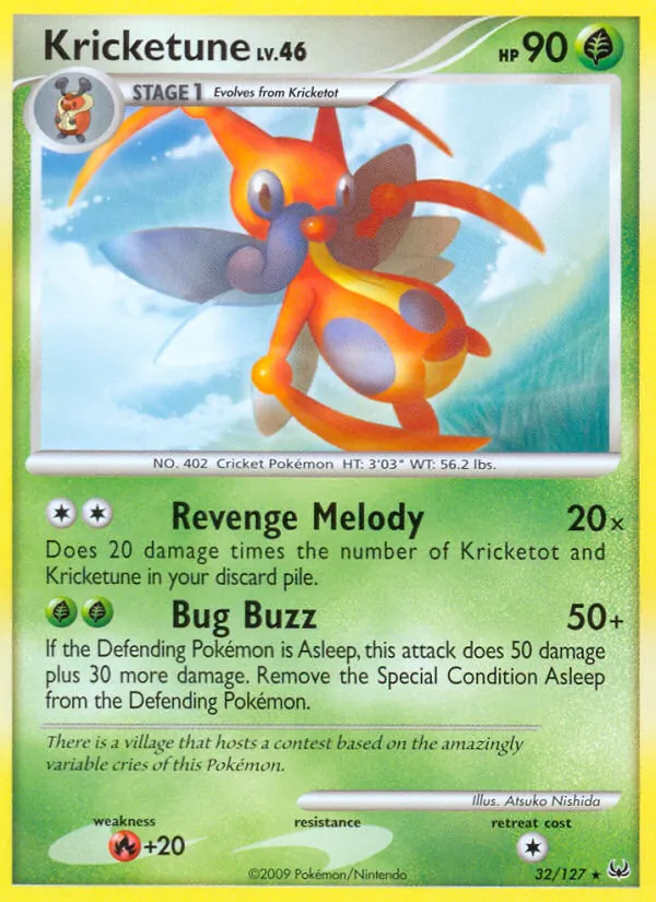 Kricketune Pokémon card