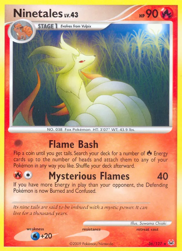Ninetales Pokémon card