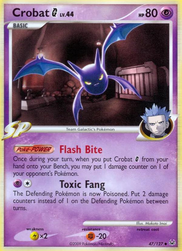 Crobat G Pokémon card