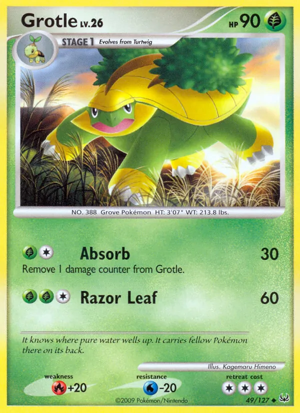 Grotle Pokémon card