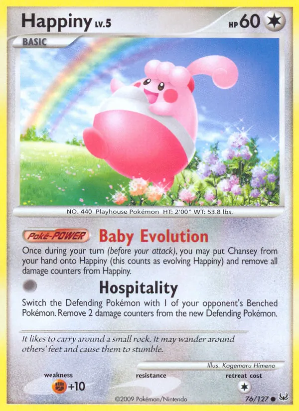 Happiny Pokémon card