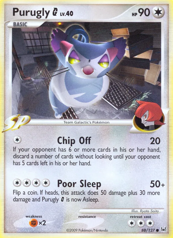 Purugly G Pokémon card