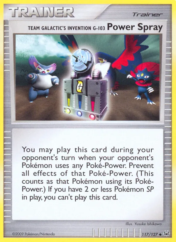 Team Galactic's Invention G-103 Power Spray card