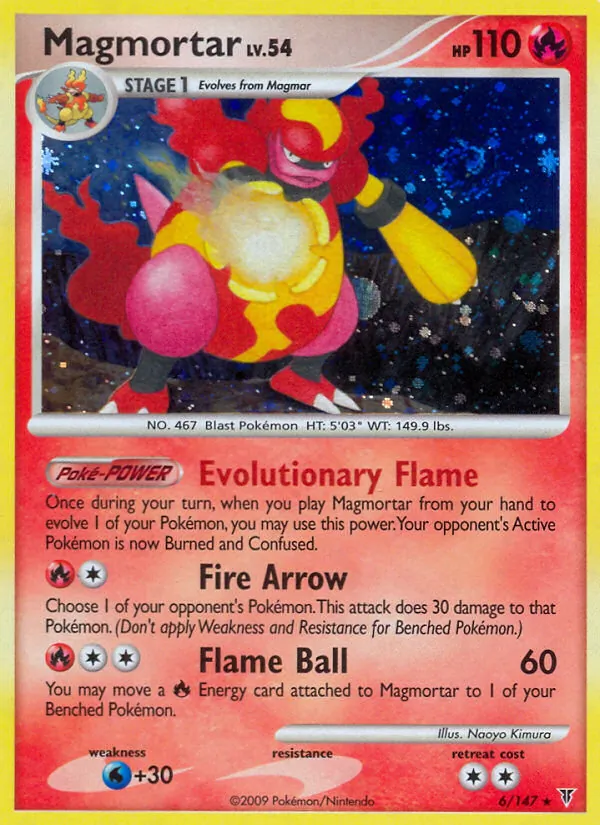 Magmortar Pokémon card