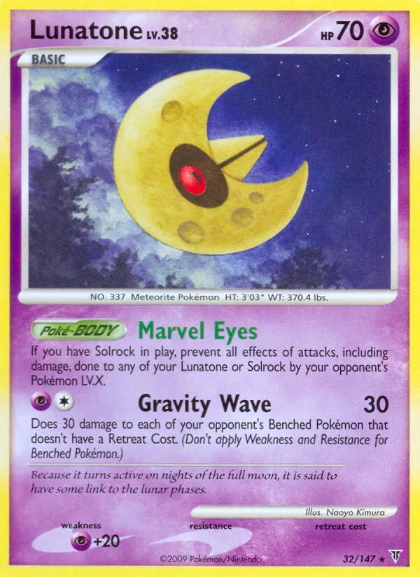 Lunatone Pokémon card