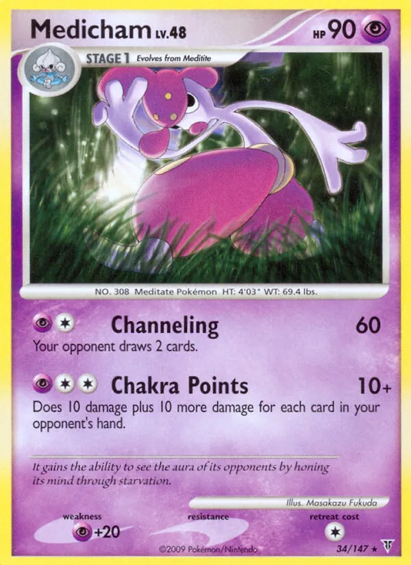 Medicham Pokémon card