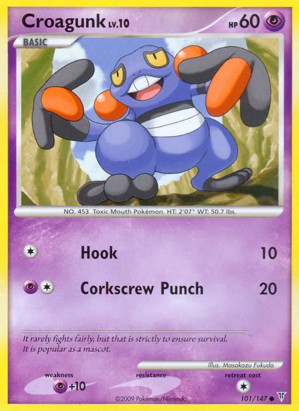 Croagunk Pokémon card