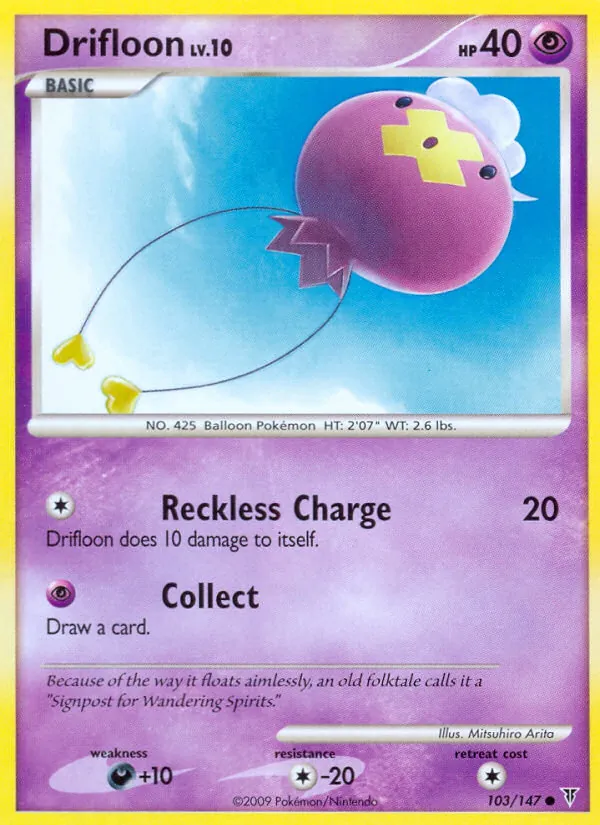 Drifloon Pokémon card