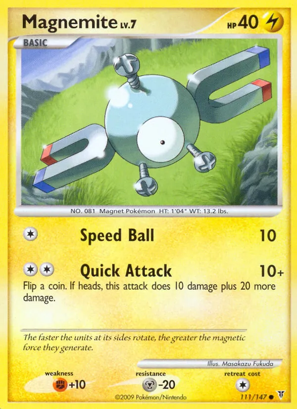 Magnemite Pokémon card
