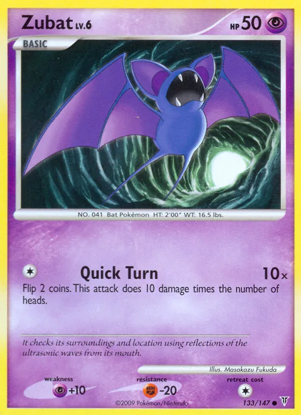 Zubat Pokémon card