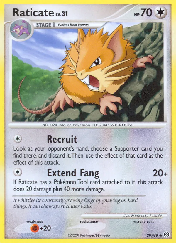 Raticate Pokémon card