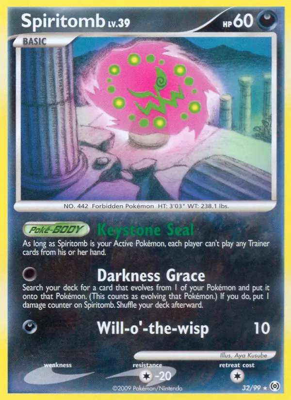 Spiritomb Pokémon card