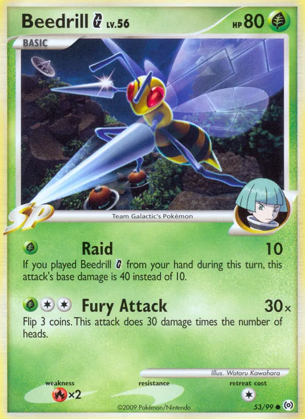 Beedrill Pokémon card