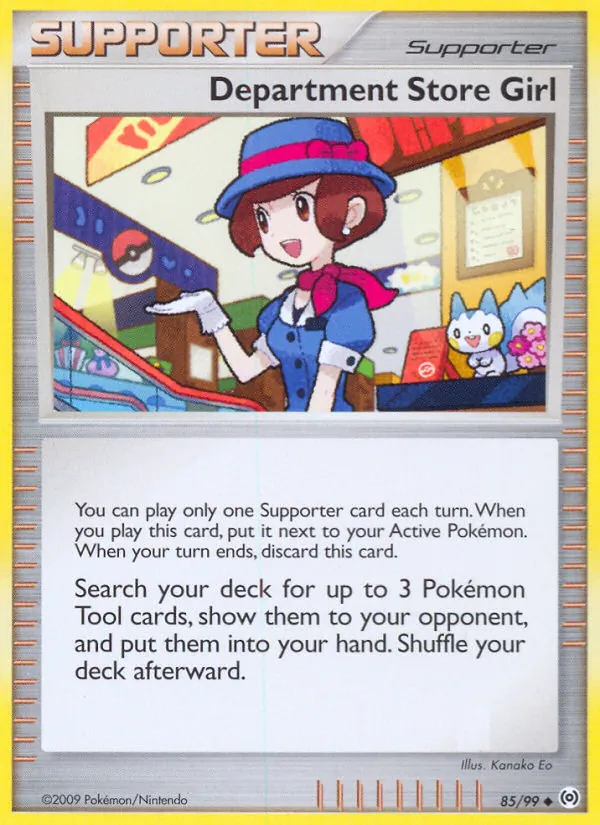 Department Store Girl card