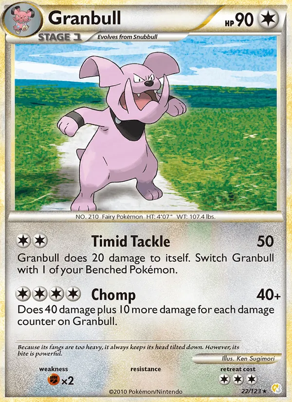 Granbull Pokémon card