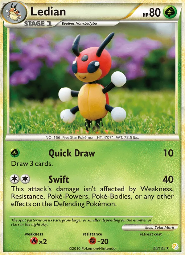 Ledian Pokémon card