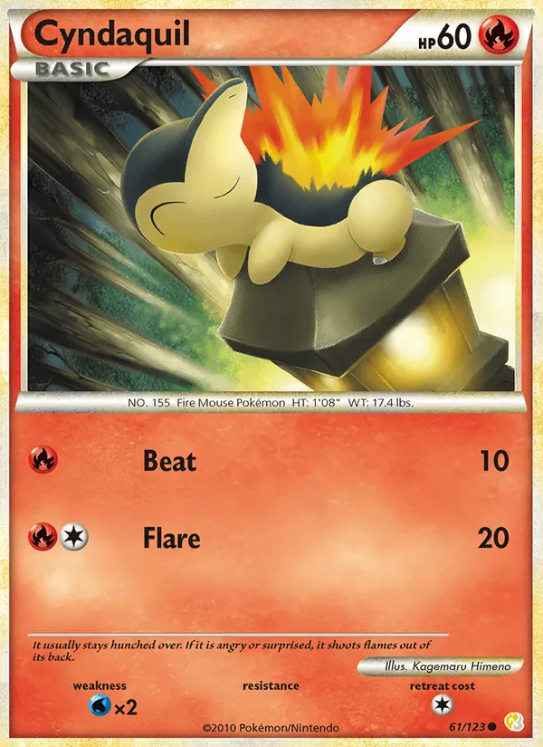 Cyndaquil Pokémon card