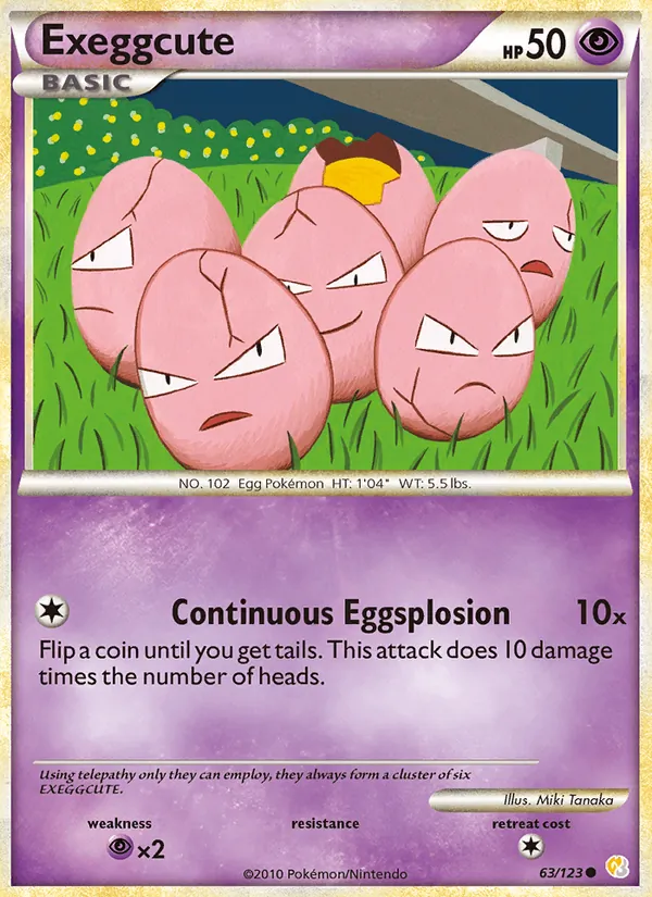 Exeggcute Pokémon card