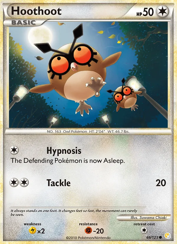 Hoothoot Pokémon card