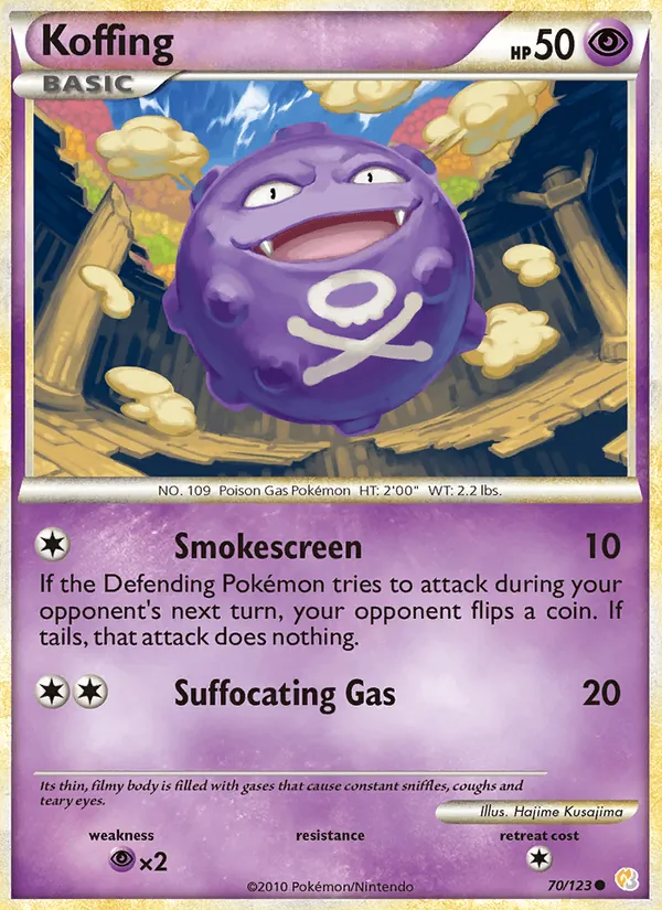 Koffing Pokémon card