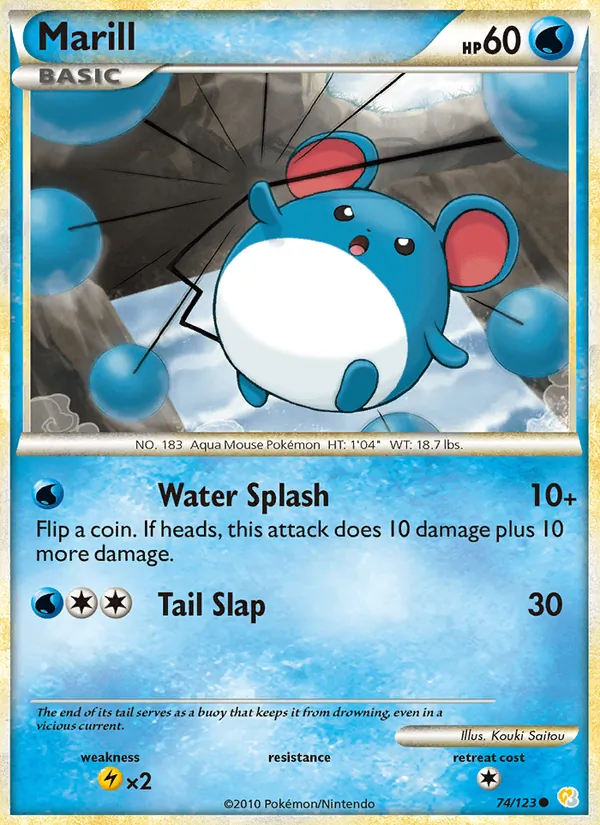 Marill Pokémon card
