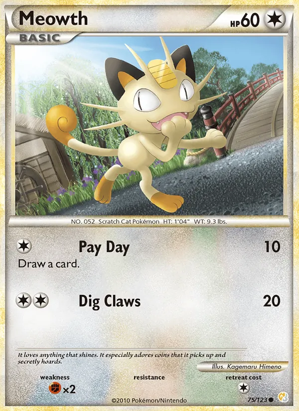 Meowth Pokémon card