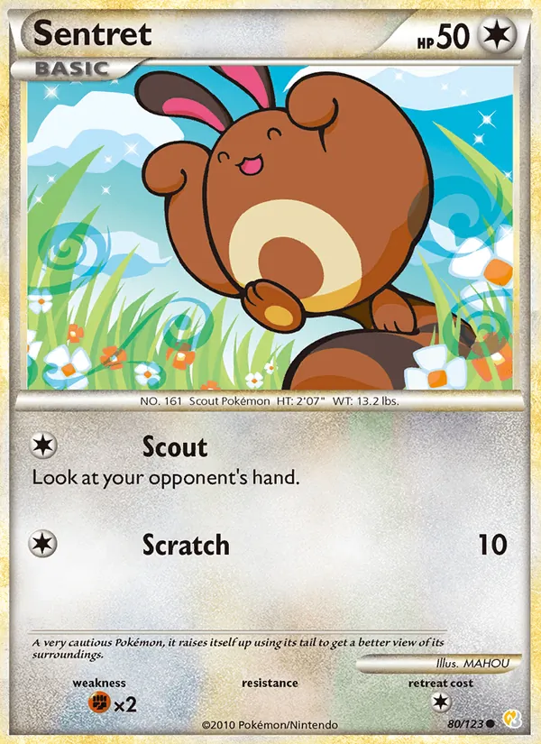Sentret Pokémon card