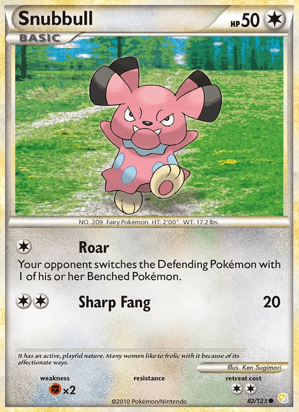 Snubbull Pokémon card