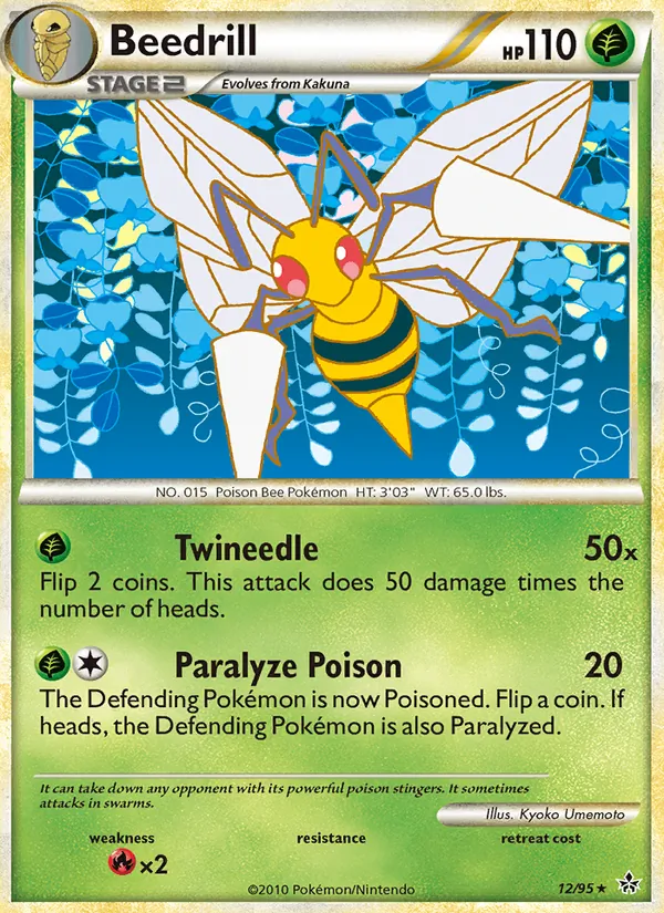 Beedrill Pokémon card